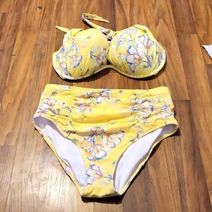 Venus yellow floral DDD 12 bikini